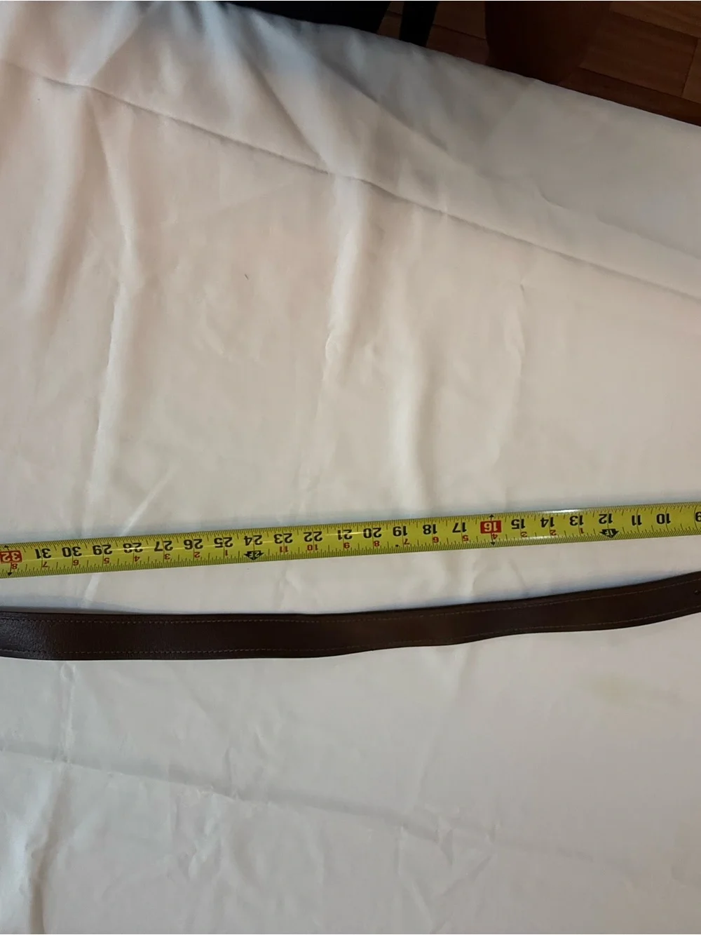 Dickies Dark Brown Leather Belt with Branded Keeper Sz 40”